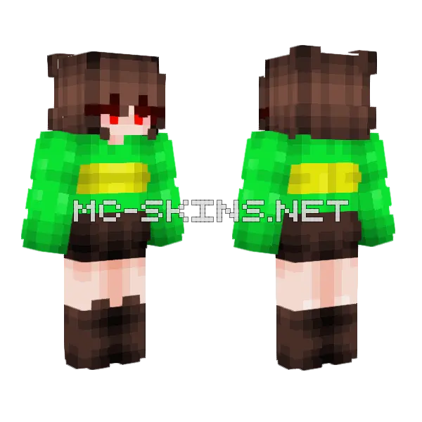 Your Last Hour Strikes Minecraft skin, front and back