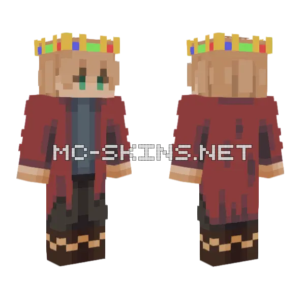 Your Liege Desc Minecraft skin, front and back