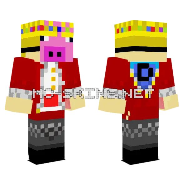 Your Mom Minecraft skin, front and back