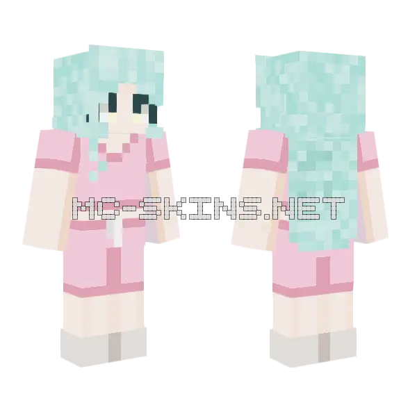 Yoyochan Phs Without Sleep Mask Minecraft skin, front and back