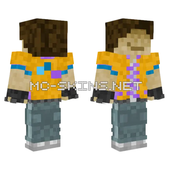 Ysk Minecraft skin, front and back