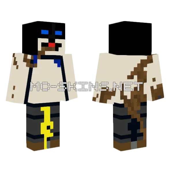 Yucky Batman Contest Entry Minecraft skin, front and back
