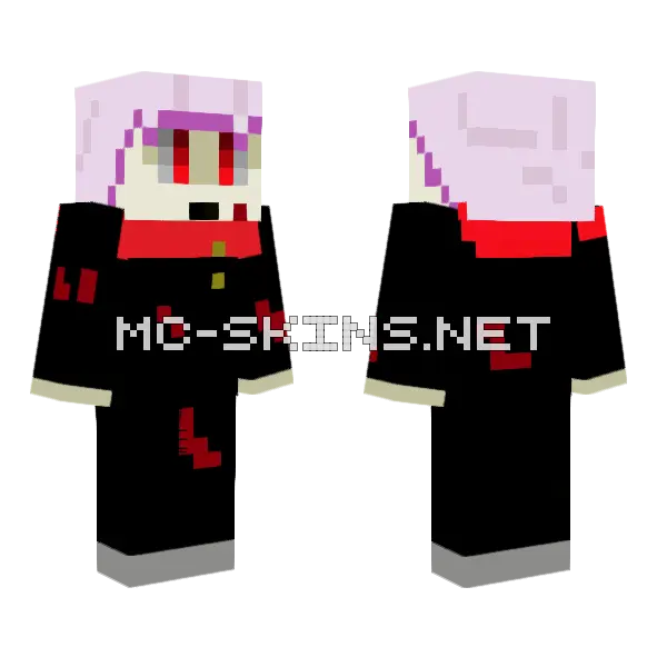 Yuji I Am You Minecraft skin, front and back