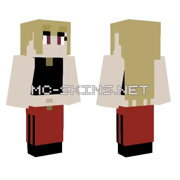 Yuki Tsukumo Culling Game Minecraft skin, front and back