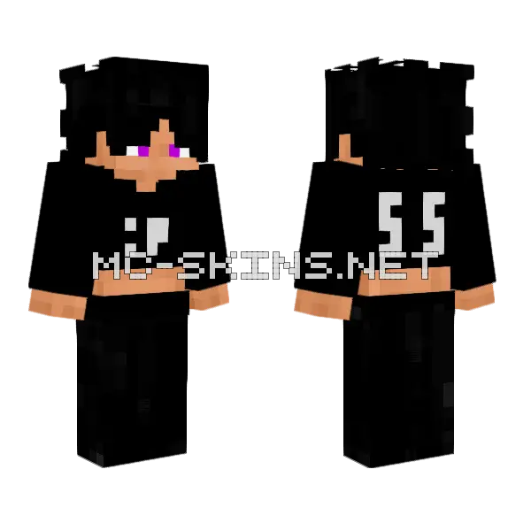Yukii 55ways Minecraft skin, front and back