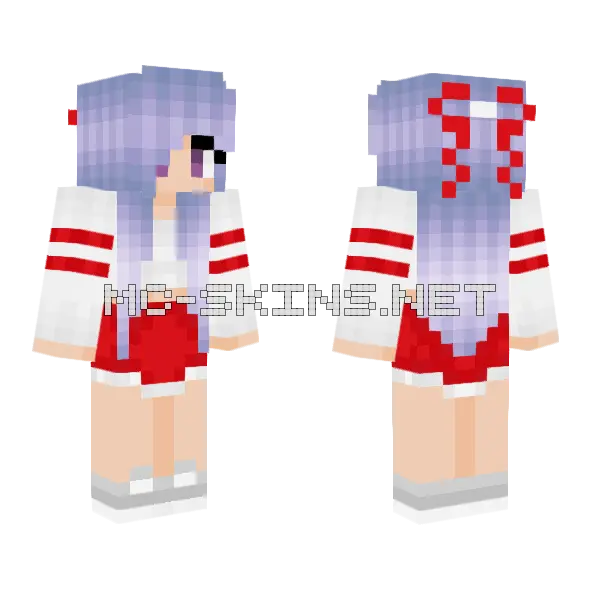 Yumia Brittany by Evillittleclub Minecraft skin, front and back