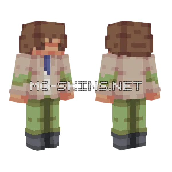 Yun Head Minecraft skin, front and back