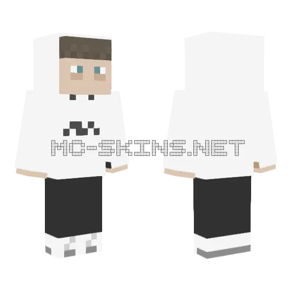 Yung Lean Minecraft skin, front and back