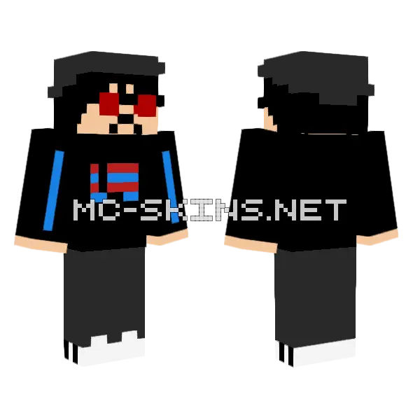 Yung Lixo Minecraft skin, front and back