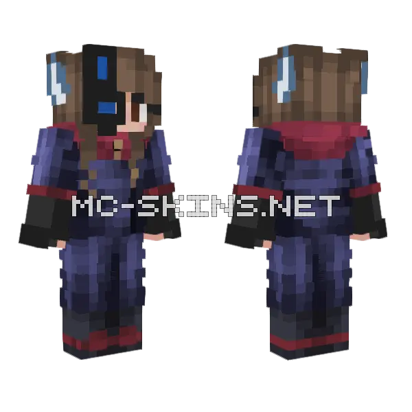 Yuox Minecraft skin, front and back