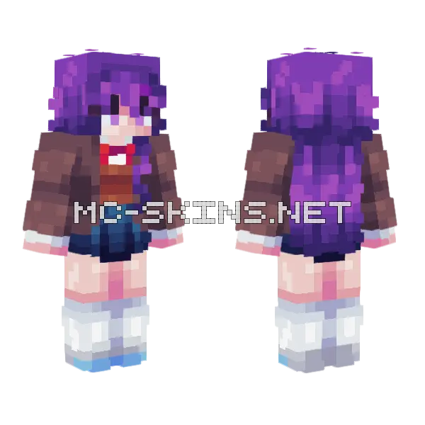 Yuri Skin Minecraft skin, front and back
