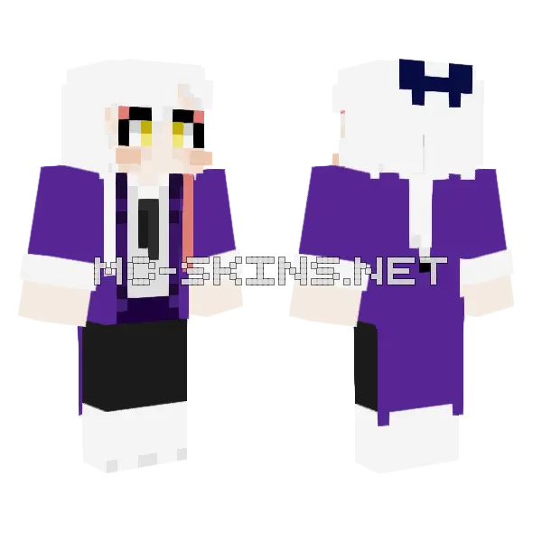 Yutaka Minecraft skin, front and back