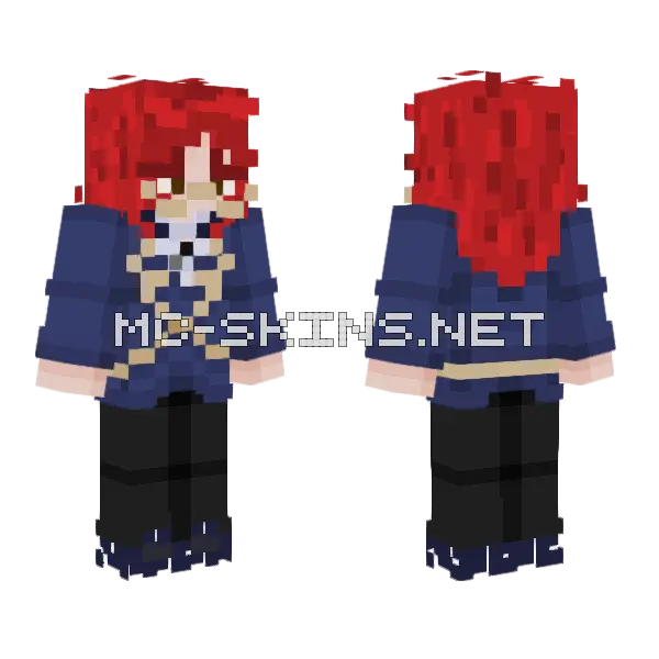 Yuubee Minecraft skin, front and back