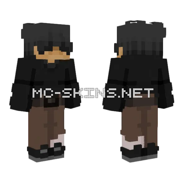 Z Mining Best Client 3 Minecraft skin, front and back