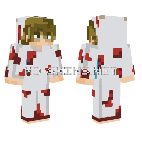 Zach Cow Minecraft skin, front and back