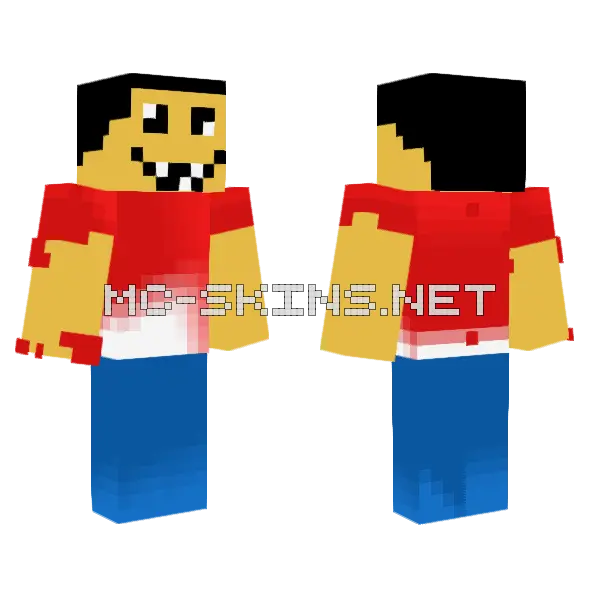 Zack Dack The Cheeseman12 Minecraft skin, front and back