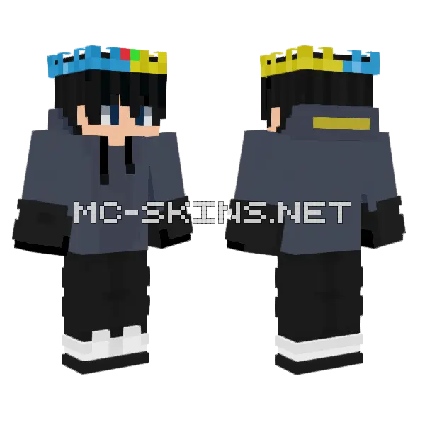 Zaiicnz Ava Minecraft skin, front and back