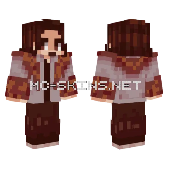 Zan Zan Gribskov 2 Minecraft skin, front and back