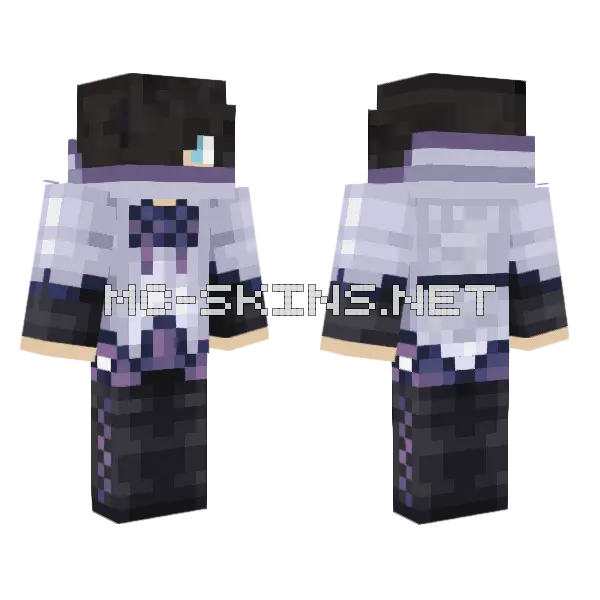 Zane Homura Minecraft skin, front and back