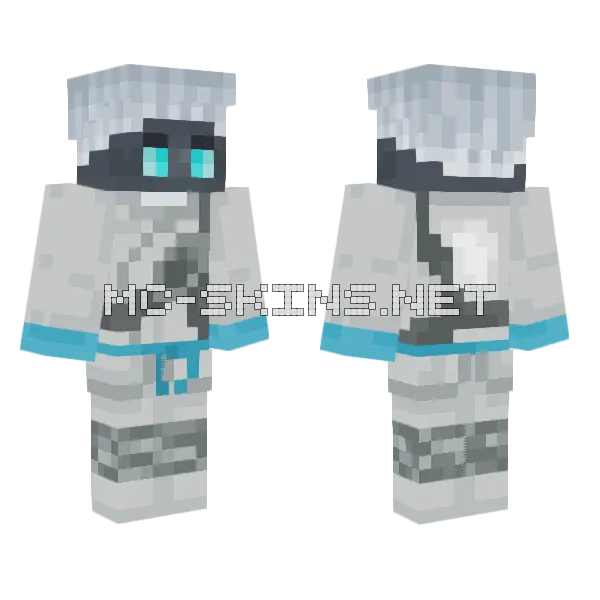 Zane Robot Minecraft skin, front and back