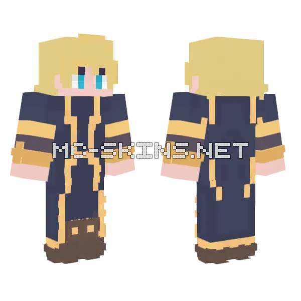 Zane Year 2 Minecraft skin, front and back