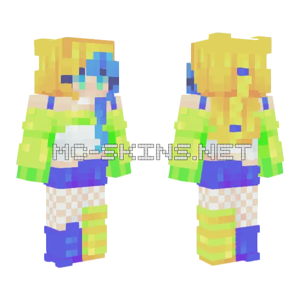 Zap Minecraft skin, front and back