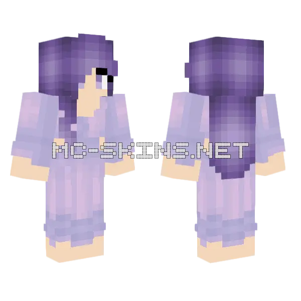 Zara Night Gown Minecraft skin, front and back
