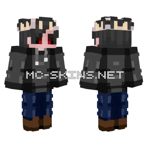 Zax Minecraft skin, front and back