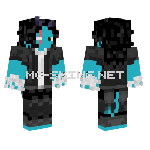 Zaza The Swaggiest Monk Minecraft skin, front and back