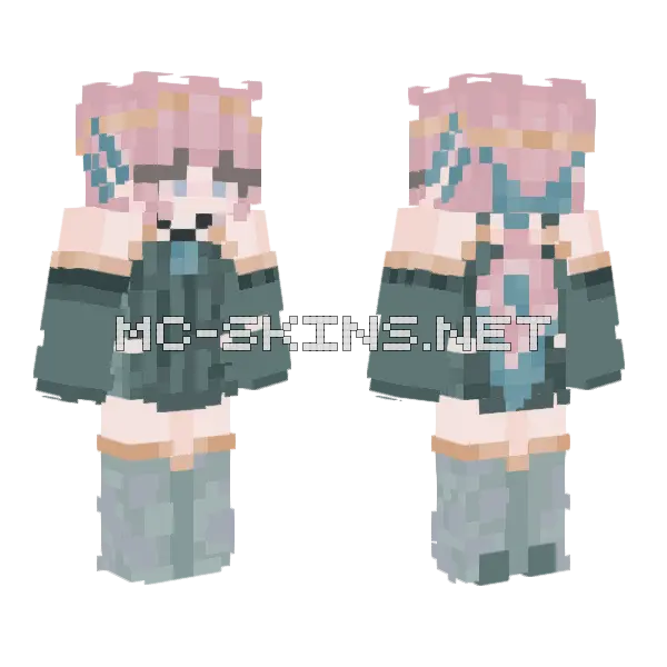 Ze Jelly Fish Minecraft skin, front and back