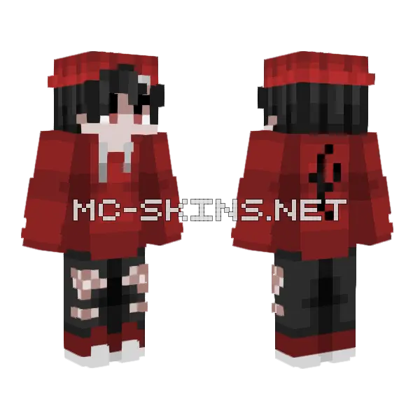 Zeke Minecraft skin, front and back