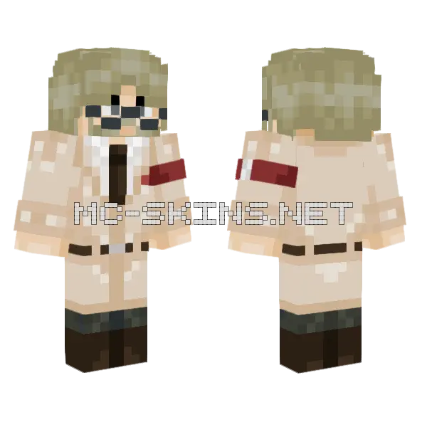 Zeke In A Suit Minecraft skin, front and back