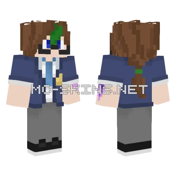 Zeke School Uniform, front and back