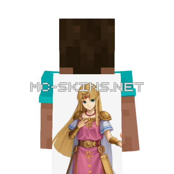 Zelda Armor Minecraft cape worn on a player