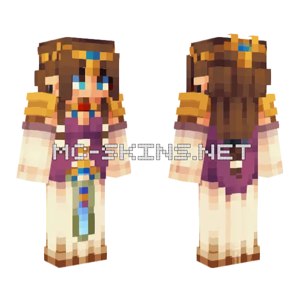 Zelda S Lullaby Minecraft skin, front and back