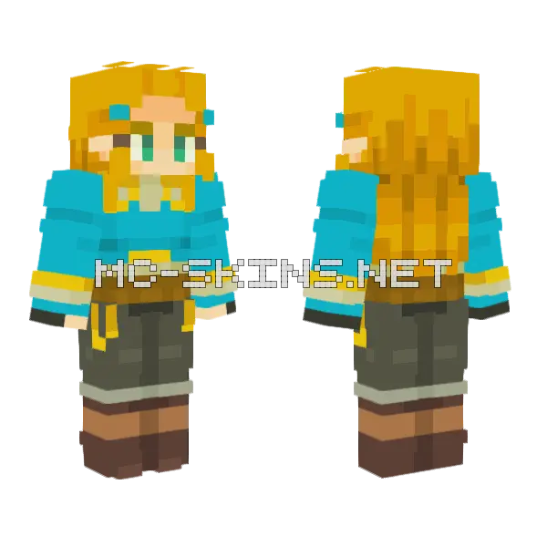 Zelda Skin Minecraft skin, front and back