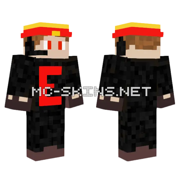 Zemanuel Xr Minecraft skin, front and back
