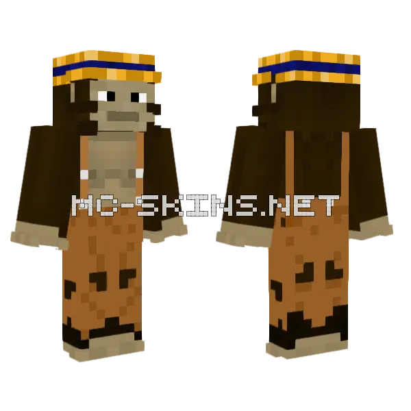 Zenra Farmer Minecraft skin, front and back