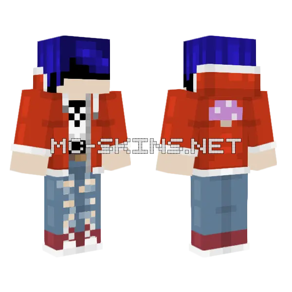 Zeny Minecraft skin, front and back