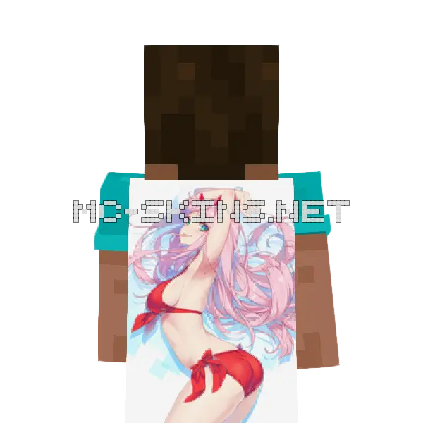 Zero Two Bikini cape, outside and lining
