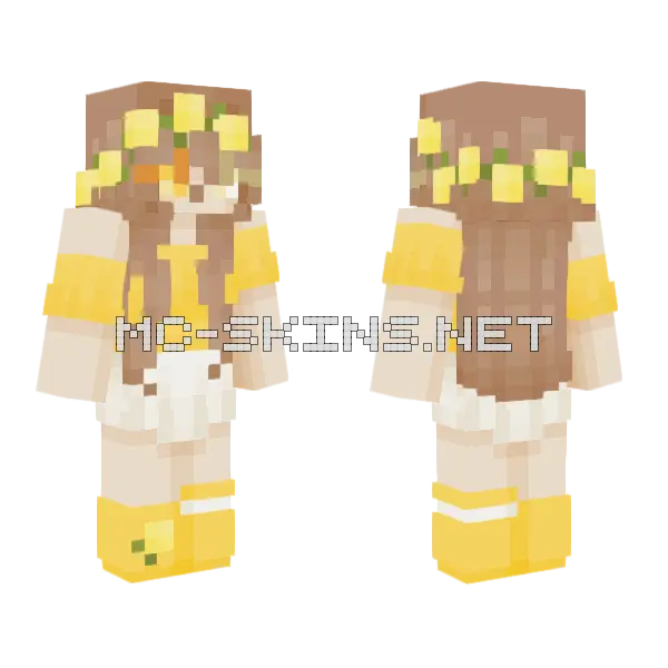 Zesty Cake Outfit Minecraft skin, front and back