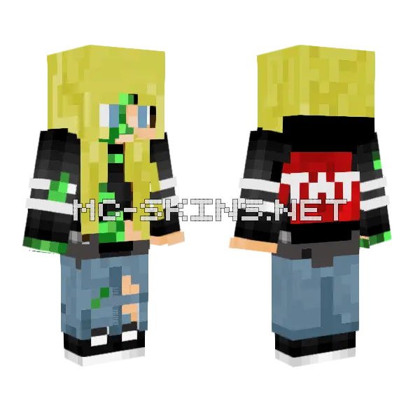 Zettie S Skin Minecraft skin, front and back