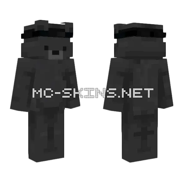 Zevarin Minecraft skin, front and back