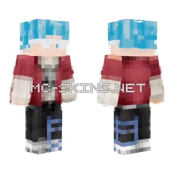 Ziztizitzirzit Boy Minecraft skin, front and back