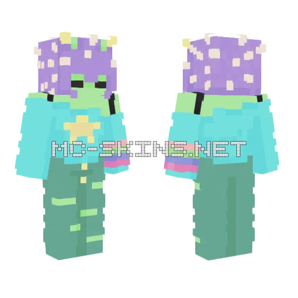 Zleeb Zloorb Oc Minecraft skin, front and back