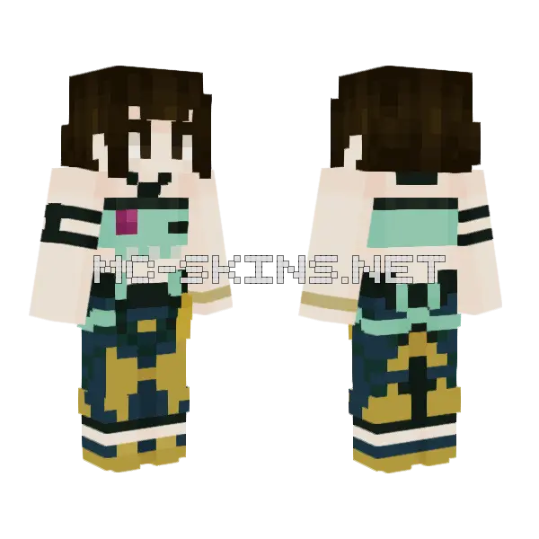 Zoey Kpdh Minecraft skin, front and back