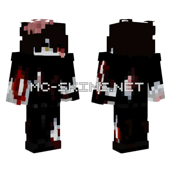 Zombel Minecraft skin, front and back