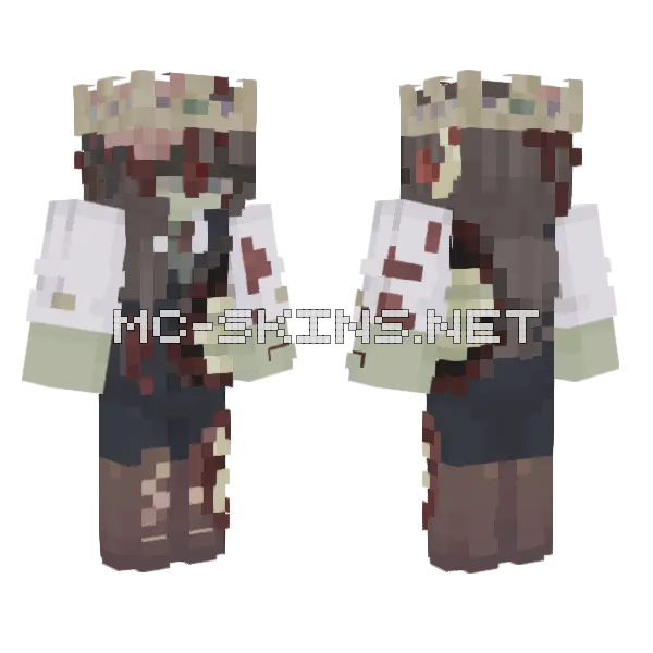 Zombie Bait Suit Skin Minecraft skin, front and back