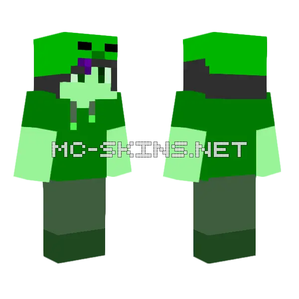 Zombie Boy Minecraft skin, front and back