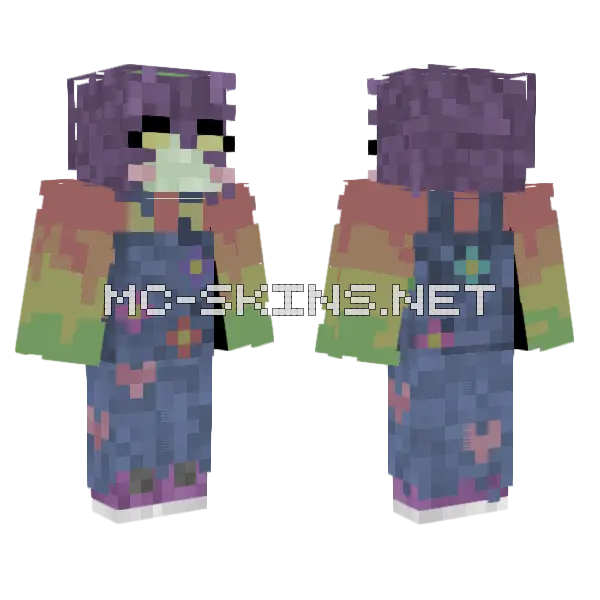 Zombie Crape Dude Minecraft skin, front and back